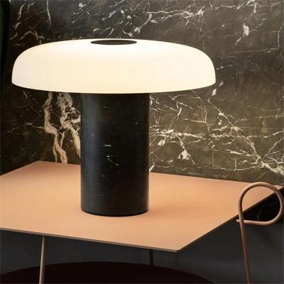 China Nordic Simple Modern Creative Marble Decorative Lighting LED Desk Lamp Mushroom Table Lamp for sale