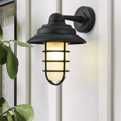 China Retro Classic Outdoor Polycarbonate LED Wall Lamps Lighting IP65 Waterproof Sconces For Home Porch Villa for sale