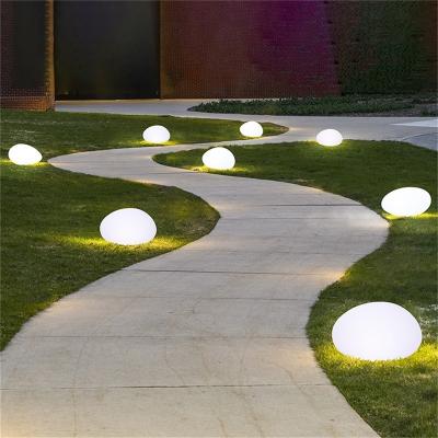 China Modern Outdoor Lawn Lights Modern Creative Stones Garden LED Lamp Waterproof IP65 Home Decorative for sale