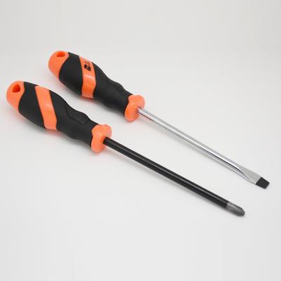 China Impact/Slip Oil & grease resistance Chrome-vanadium steel screwdriver with tpr handle rubber tip for sale