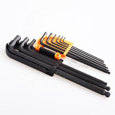 China Easy To Insert When Use 9pcs Matte Color Hex Key Allen Wrench Locks Factory Set Supply for sale