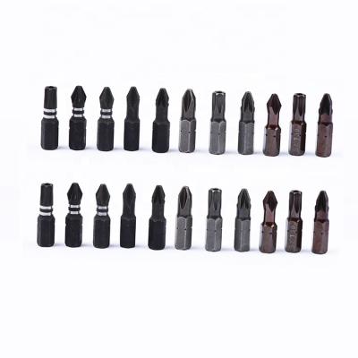 China Black S2 25mm Oxide Single Head Magnetic Screwdriver Bit for sale