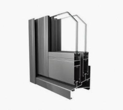 China JLH-75 Decorations Aluminum CNC Extrusion Anodized Aluminum Profile Doors Windows Frame for sale