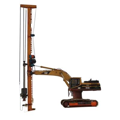 China Pile driving high bed excavator mounted ram with diesel pile hammer for resort or wharf project for sale