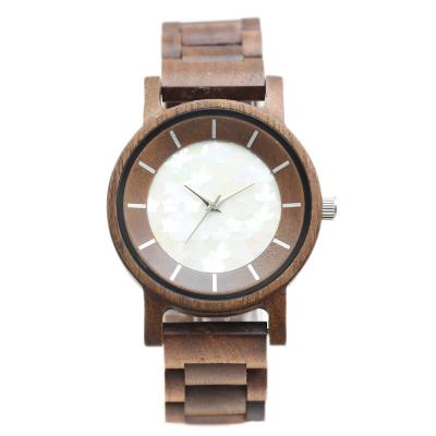 China Wholesale Splash Proof Handcrafted Customer's Logo Walnut Watch With BROOM Dial For Men for sale