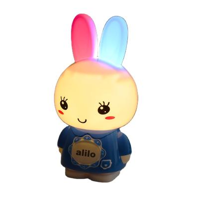 China Toy Alilo Bunny Night Light Battery Operated Intelligent Educational Story Kids Montessori Robot English Study Toys For Children for sale