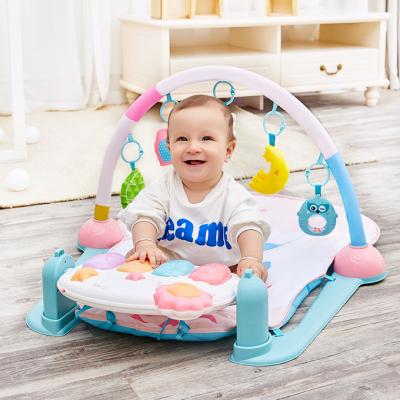 China Toy Amazon Hot Sale Sports Piano Keyboard Activity Gym Baby Play Musical Infant Play Mats for sale