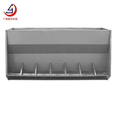 China High Quality Easily Gathered Double Side Feeder Stainless Steel Pig Fatten 14 Hole Double Sided Pig Feeder For Farms for sale