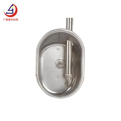 China New Durable And Health Stainless Steel Oval Medium Drinking Bowl Ss304 Drinker for sale