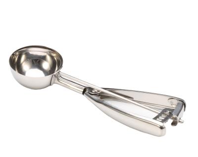 China Sustainable 12#Stainless Steel Cookie Scoop Set Ice Cream Scoop Set With Trigger Fruit Scoop for sale