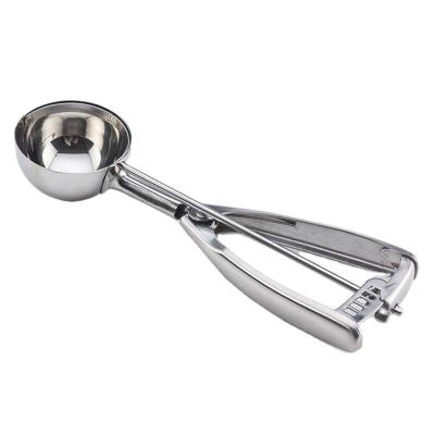 China Sustainable Ice Cream Scoop Sets, 18/8 Stainless Steel Dough Scooper Cupcake Scoops Melon Baller for sale