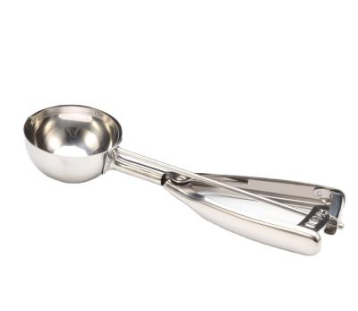 China Sustainable 10#Stainless Steel Cookie Scoop Set Ice Cream Scoop Set With Trigger Fruit Scoop for sale