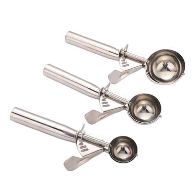 China Largest Viable Ice Cream Scoop - Stainless Steel Cookie Scoop, Meat Baller, Melon Roll/Potato Scoop Crusher-Larger for sale