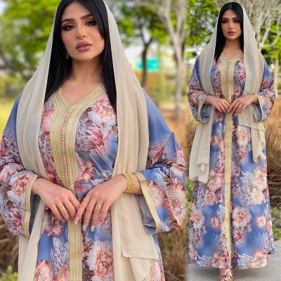 China Moroccan Ramadan Jalabiya Women Muslim Dress Abaya Online Kaftan Kimono Robe for sale