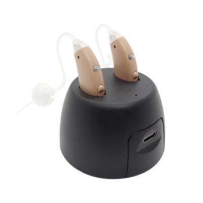 China China Manufacture Mini Open Fit BTE Digital Hearing Aids Rechargeable Amplifier Mona 6 for sale