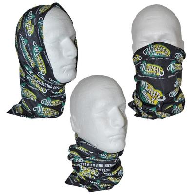 China 100% Custom Microfiber Polyester Multifunctional Wrap Full Color Logo Bandana for sale