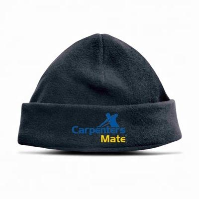 China Custom Micro Fleece Beanie Hat logo COMMON for sale