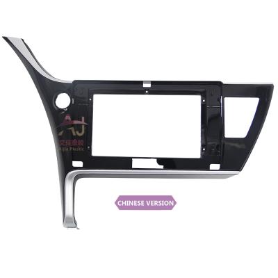 China Brief & Single Color For TOYOTA COROLLA Car Multimedia Player Frame Panel Fascia 2017 for sale