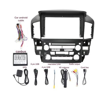 China Car radio frame AI jia car dash panel Android DVD wire harness cable canbus multimedia navigation frame for Lexus 1998-2005 RX350 9inch for sale