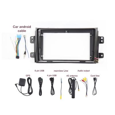 China SUZUKI SX4/FIAT SEDICI 9INCH Video Fascia Multimedia Player Fascia Panel 2005 Car DVD Stereo Frame Car Radio Frame AI Jia for sale