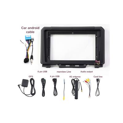 China Car Radio Frame AI Jia For 2019 SUZUKI JIMNY 9INCH Stereo Fascia Panel Dish Kit Stereo Screen Tuning Mounting Kit Audio Car DVD Harness plastik for sale