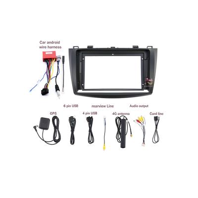 China Car Radio Frame AI jia for Mazda 3 2012-2015 Radio 9INCH Dash Frame Universal Auto Visual Fascia Panel Car Plastic Plastic Frame Monitor for sale