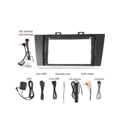 China Verna Car Radio AI Frame AI Music Video Accessories Jia Plastik Harness System Car Radio Screen Frame For Subaru Legacy 2014+ Interior 9INCH for sale