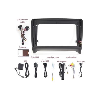 China AUDI TT 9INCH Interface Navigation Android Dashboard Bracket Panel Car Stereo Multimedia Frame 2000 Car Radio Frame AI Jia for sale