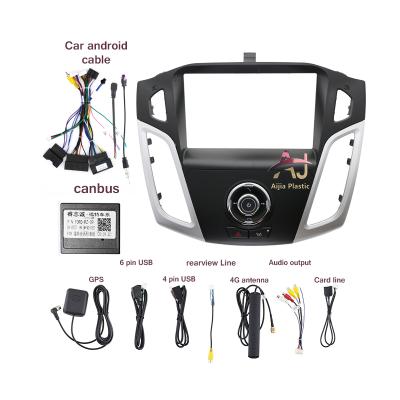 China Car Radio Frame AJ-FM For 2012-2017 Ford Focus With Unreflective Unit Radio Stereo Radio Car Head Panel Button Android DVD Player 9INCH Frames for sale