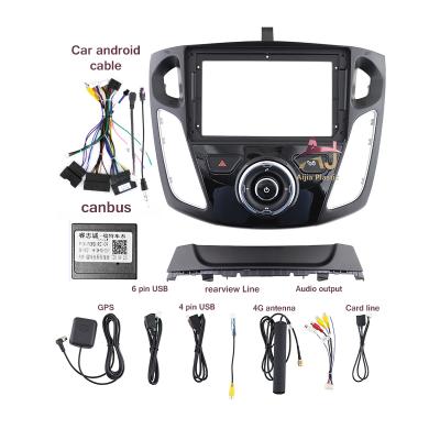 China Brief & Single Color AJ-FM Genuine 2012-2017 Ford Focus Button 9INCH Kit Faceplate Android mp3 DVD Player Panel Car Radio Stereo Frame for sale