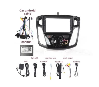 China Brief & 2012-2017 Ford Focus 9INCH Accessories Kit Fascia mp3 Android DVD Player Car Radio Audio Facial Stereo Frame Single Color AJ-FM for sale