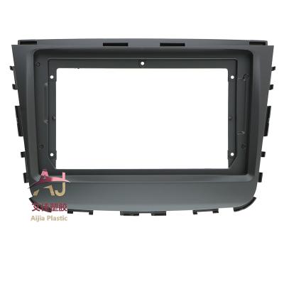 China Brief & Single color AJ-FM for SSANG YONG REXTON 9INCH hot sale 2018 series car dvd frame car dvd frame fascia panel car radio radio stereo for sale