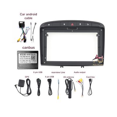 China PEUGEOT 408 Navigation 9INCH Android 2010-2012 Car Radio Frame AI Universal Radio Audio Stereo Multimedia Player Car Accessories Frame Jia for sale