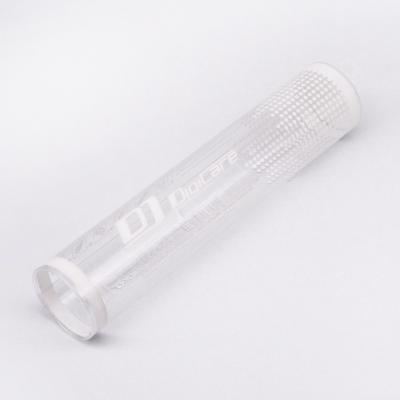 China Recyclable Recycled Clear Plastic Packaging Golf Ball Tubes With Lid for sale