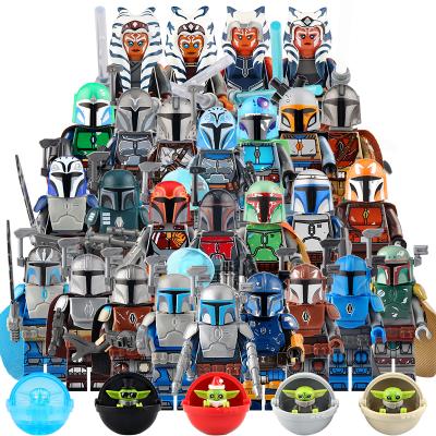 China The Mandalorian Ahsoka Tano Star Ashley Drane Mini Action Figures Number Wars Building Block Toys Baby Yoda Clone Trooper Building Toy Hot Sale Star for sale