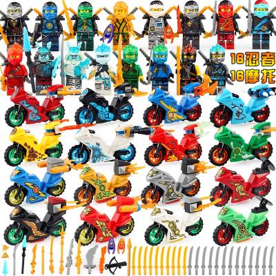 China Legoed Ninja Motorcycle Figures Kai Jay Cole Zane NYA Lloyd Building Toy Ninja Action Numbers Set Building Blocks Bricks Model Toys for sale