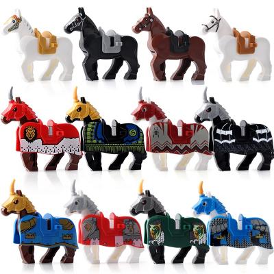 China Knights of Rome horse wars building toy fight horse blue crown than mini action numbers building block figure collection toys for children X0169 for sale