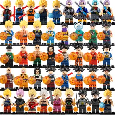 China Building Toy Dragon Goku Mini Goku Z Ball Son Gohan Raditz Action Numbers Weapons Figures Set Model Bricks Building Block Kids DIY Toys for sale