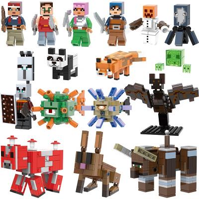 China Building Toy World X0298 Action Numbers Pillager Snow Ravager Guardian Rabbit Bunnie Zombie Legoes My Set Mini Figures Building Blocks Toys for sale