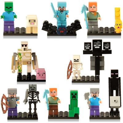 China Building Toy X0127 My World Red Rock Monster Skeleton Animal Chick Zombie SET Mini Christmas Action Number Building Block Toys Model for sale