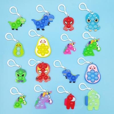 China Building Toy Hot Sales Squid Man Death Game Stimulus PVC Key Chain Legoe Figures Building Block Wooden Pendant Toys For Kid Gift for sale