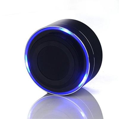 China Video call 2022 outdoor portable colorful led speakers wholesale outdoor waterproof wireless stereo speaker with led light for sale