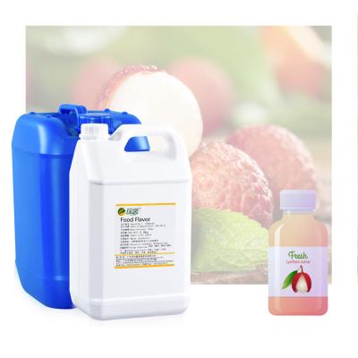 China Aceite de fragancia líquido puro y altamente concentrado Jugo de sabores y aceite de sabor para alimentos para la fabricación de bebidas de lichi. en venta