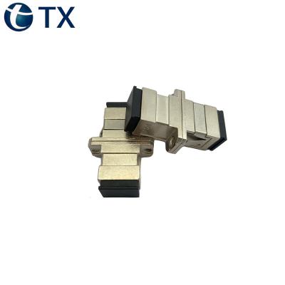 China FACTORY SALES SC FTTH METAL CONNECTOR OPTICAL FIBER SC TO FIBER ADAPTER DIRECTLY for sale