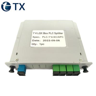 China FTTH SC APC UPC 1X4 1X8 1X16 1X32 1X64 CASSETTE TYPE FTTH INSERT BOX TYPE PLC 1X4 for sale