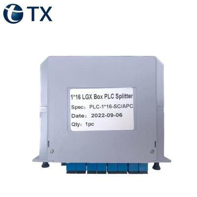 China SC APC UPC 1X4 1X8 1X16 1X32 1X64 box type ftth PLC insert FTTH cassette type splitter for sale