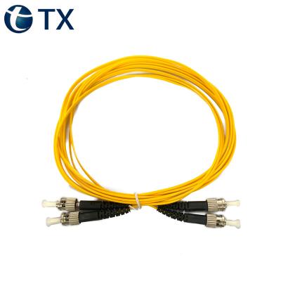 China High Quality Jumper Simplex St To St 2mm 3mm AU St Fiber Optic Patch Cord Double Core St for sale