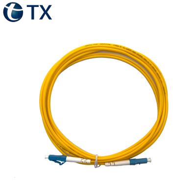 China LC/UPC To LC/UPC Single Mode Jumper FTTH Fiber Optic Patch Cord LC/UPC To LC/UPC for sale