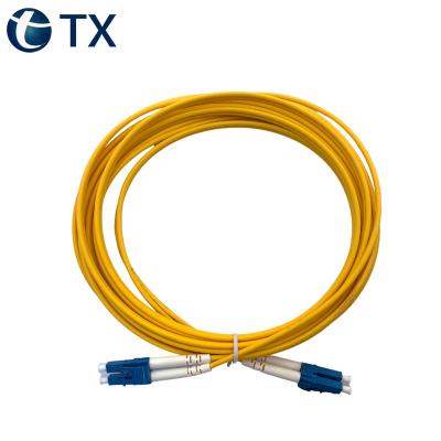 China Single Mode Dual Core 3.0mm LC to LC Fiber Optic Jumper Factory Price LC to LC for sale