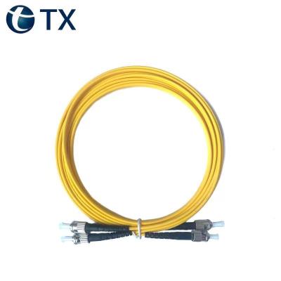 China High Quality Double Core Single Mode Fiber Optic Patch Cord St To St To St To St for sale